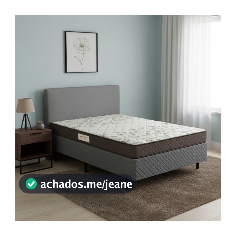 Conjunto Box Casal Ecoflex Ecoline D23 138 x 188 cm Conforto e Qualidade
