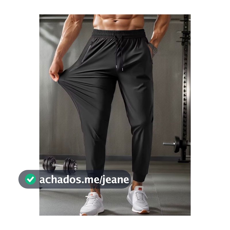 Calca Dry fit Masculina de Academia Confortável Flexível Com Elastano Secagem Rápida de Promoção Para Atividades Físic