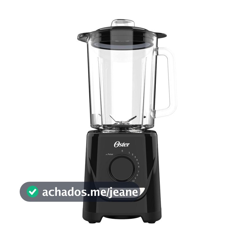 Liquidificador Oster Jarra de Vidro 2,2 Litros Preto 1250W 127V OLIQ520-127