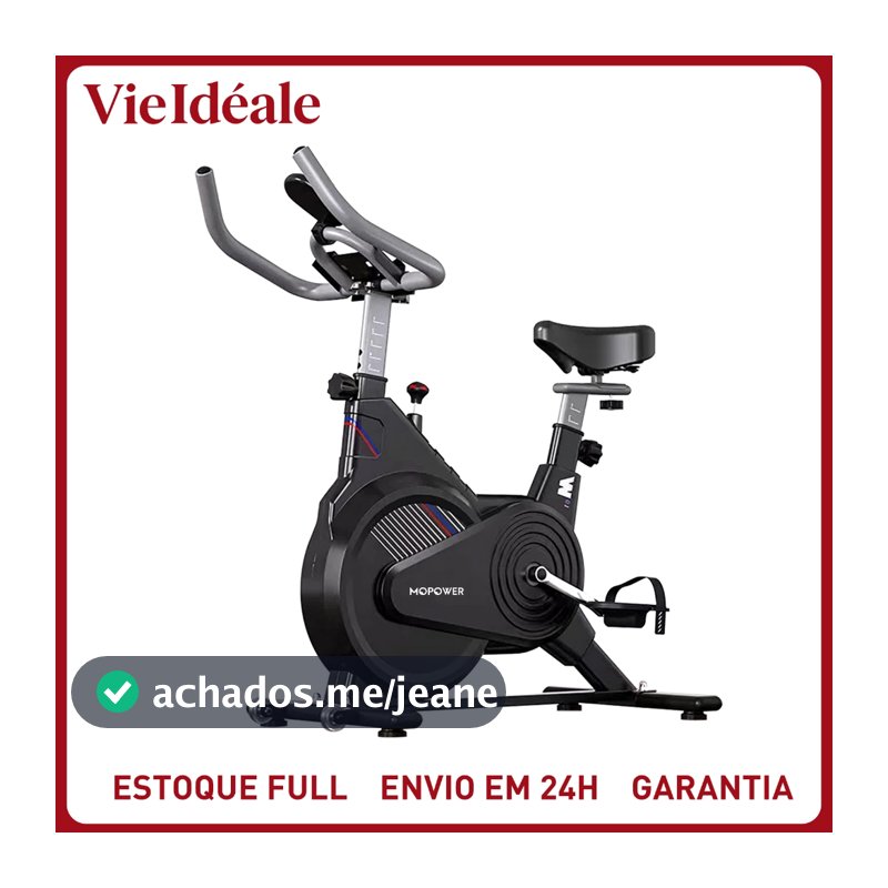 Bicicleta Ergométrica Compacta e Silenciosa - Bike Spinning para Apartamento, 150kg