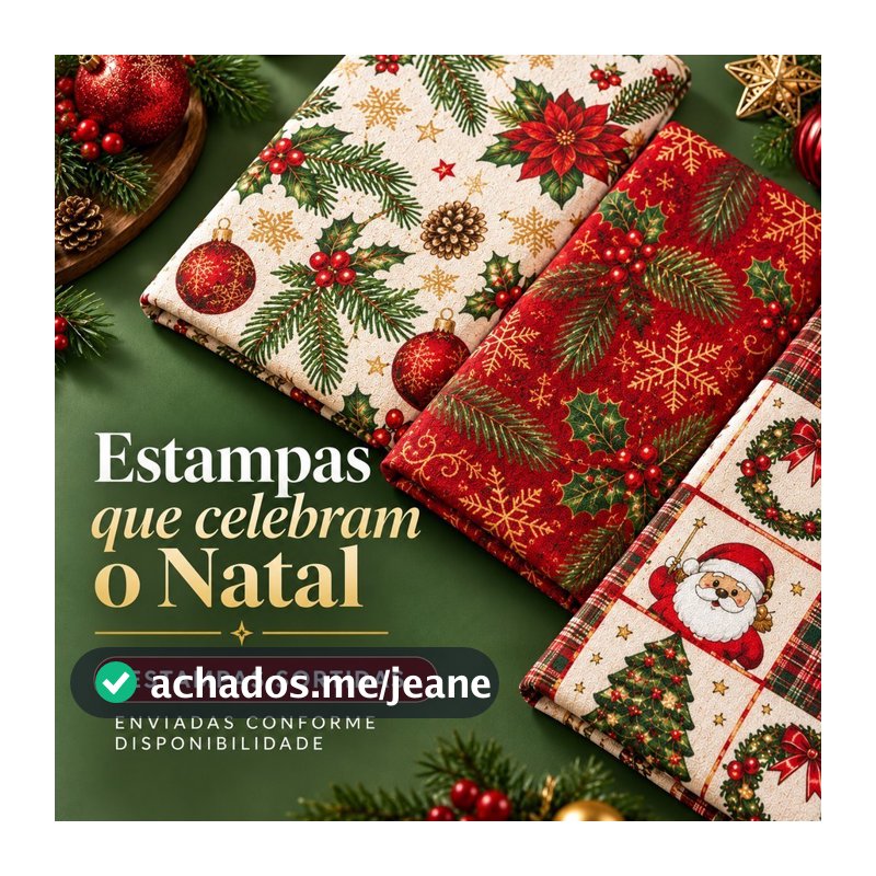 Toalha de Mesa Natal Kit 2 ou 3 Unidades 6 Lugares 2,00x1,50m Estampa Natalina