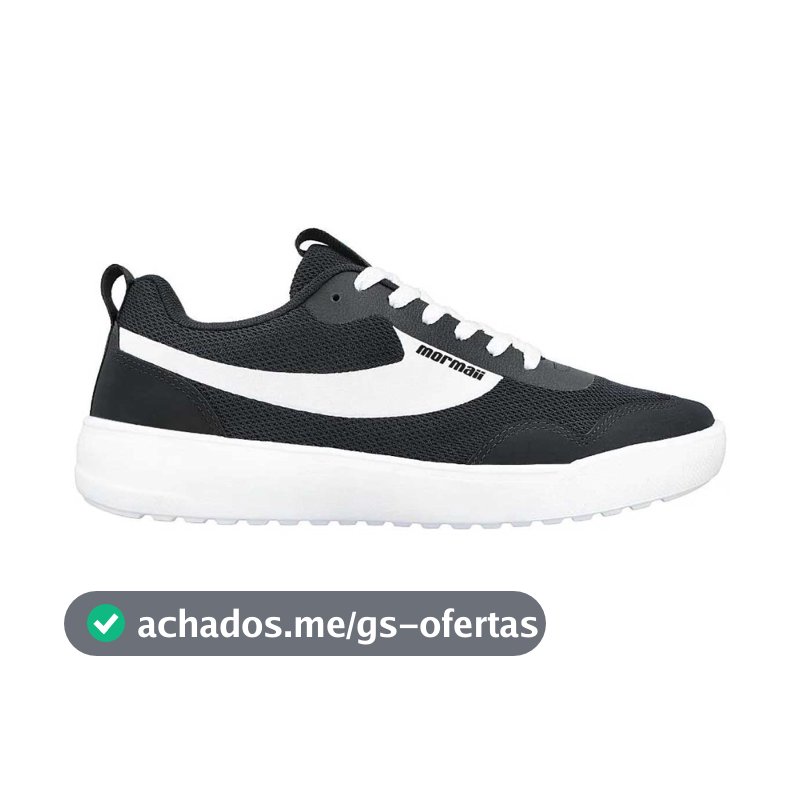 Tênis Mormaii Flexer Casual Masculino Preto com Branco Original