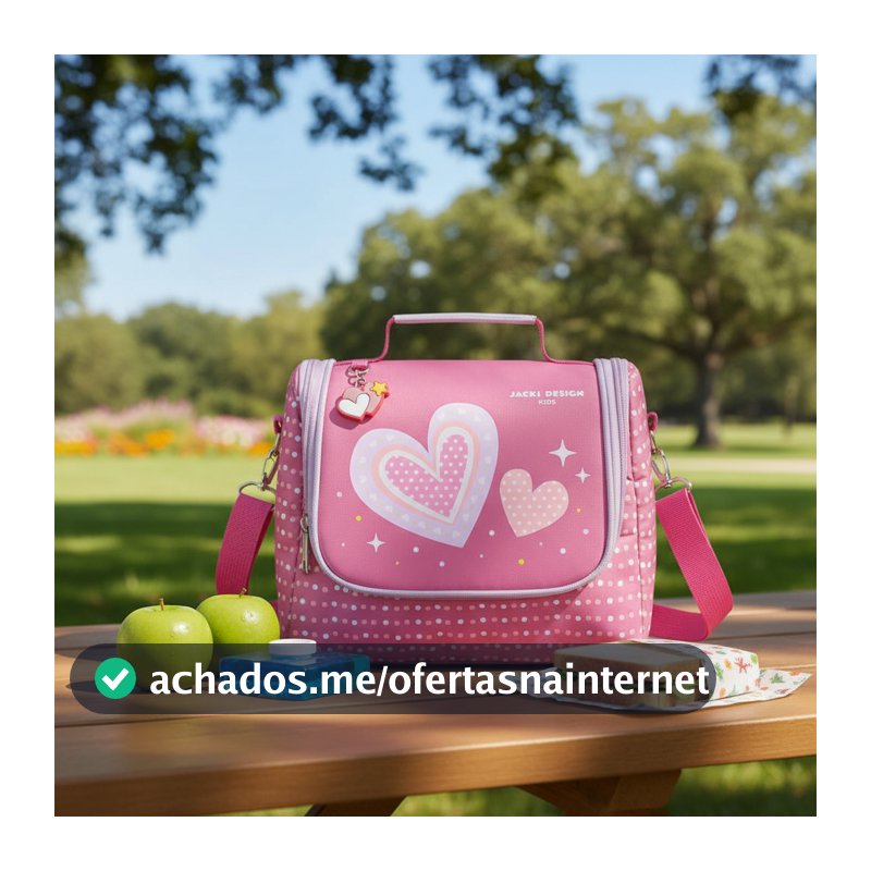 Bolsa Térmica Infantil 6,9L Jacki Design – Ideal para Lancheira Escolar ou Passeios