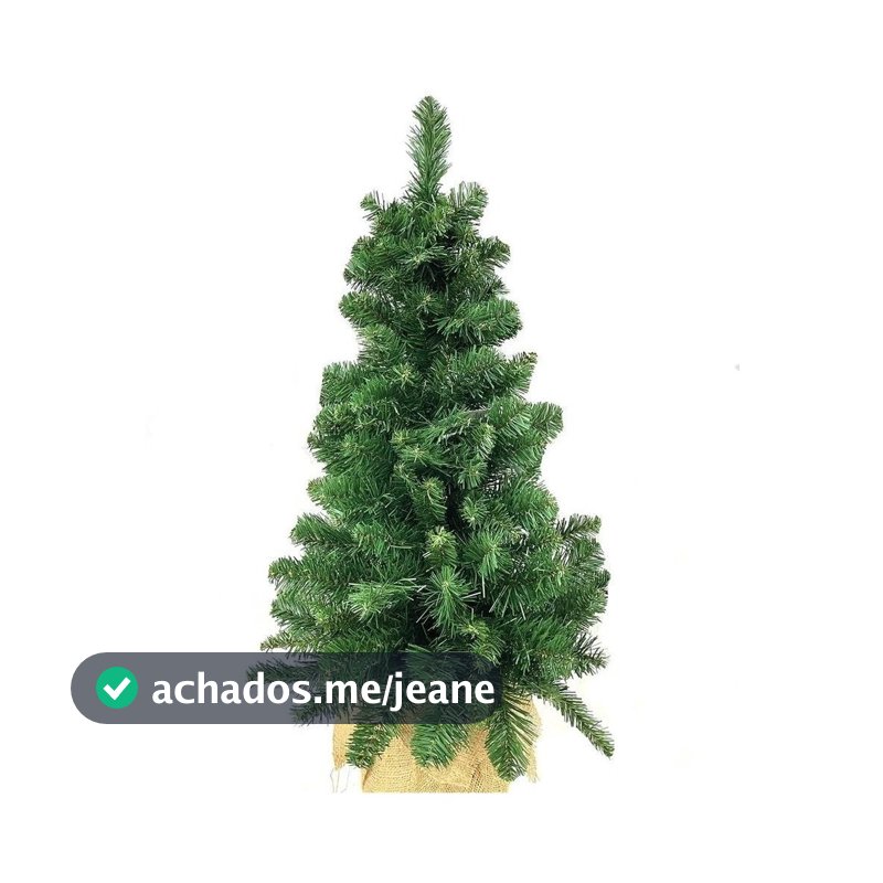 Árvore De Natal De Parede Com Base De Juta 90cm 100 Galhos