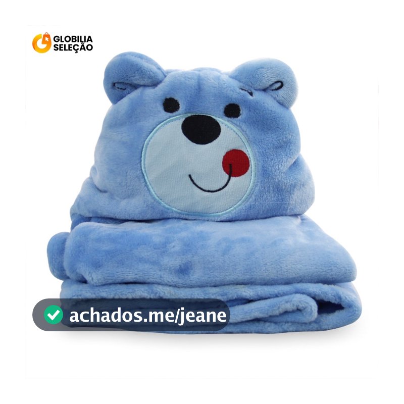 🔥Toalha de Banho Bebê Felpuda Capuz Infantil Recém Nascido Com Orelhinha Menino e Menina 95 x 65cm