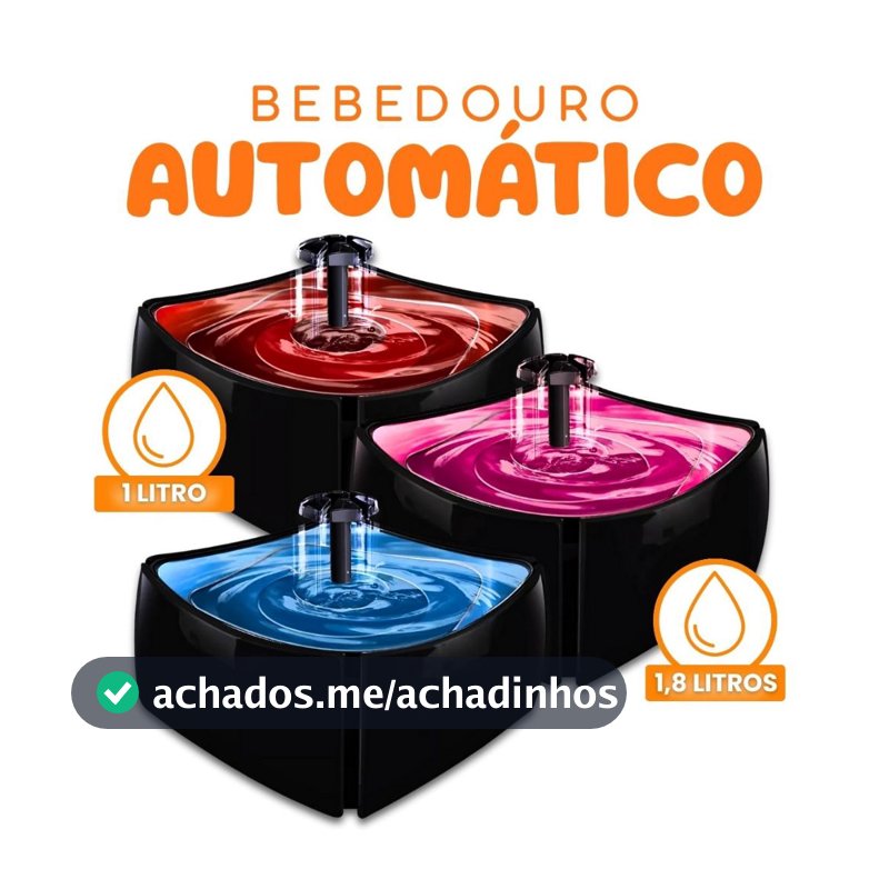 Bebedouro Automático Fonte Água Cachorro Gato