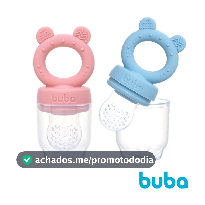 Porta Frutinhas Em Silicone Ursinho Com Mordedor Buba