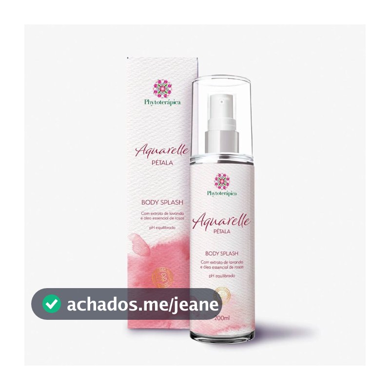 Phytoterápica Body Splash Aquarelle Pétala 200ml – Vegano, Floral Delicado e Refrescante Diário