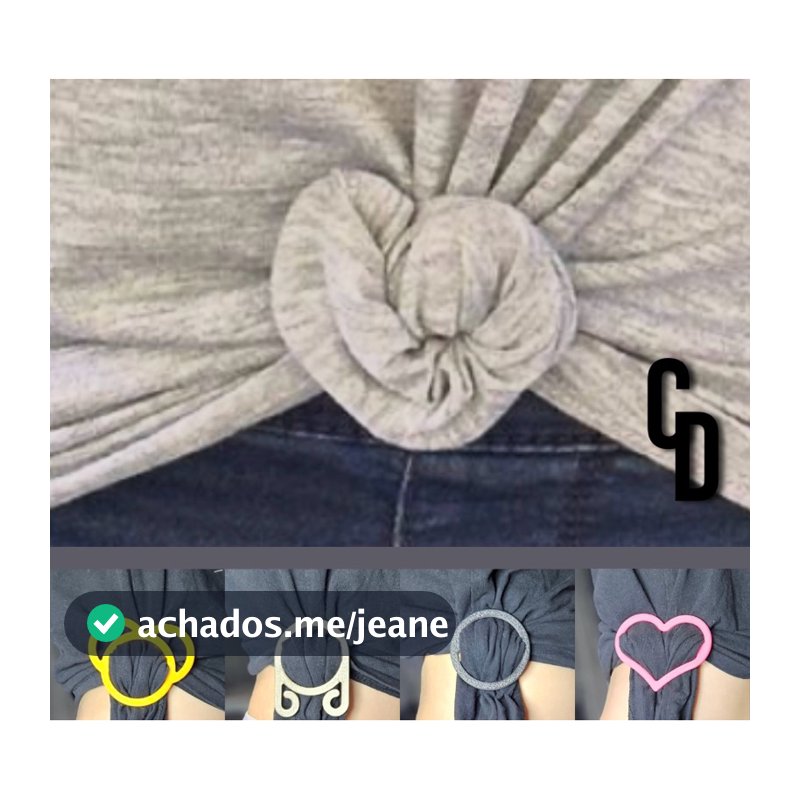 Kit com 4 Acessórios para amarração em camiseta - Acessorio de moda para roupa- Acessórios para roupa - Pronta entrega!
