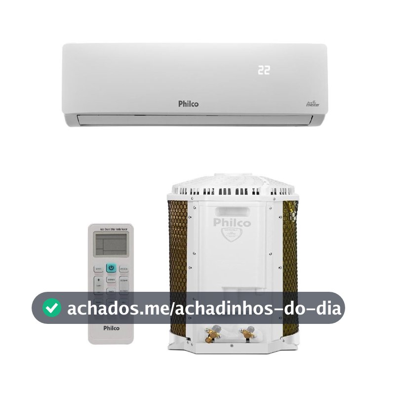 Ar Condicionado Split Philco Hi Wall Inverter 12.000 BTU/h Frio Monofásico Branco PAC12FC 220V