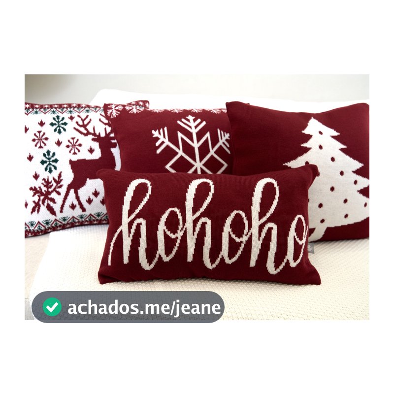Kit 4 Capas Almofadas Natalina Decoração Natal - 40084