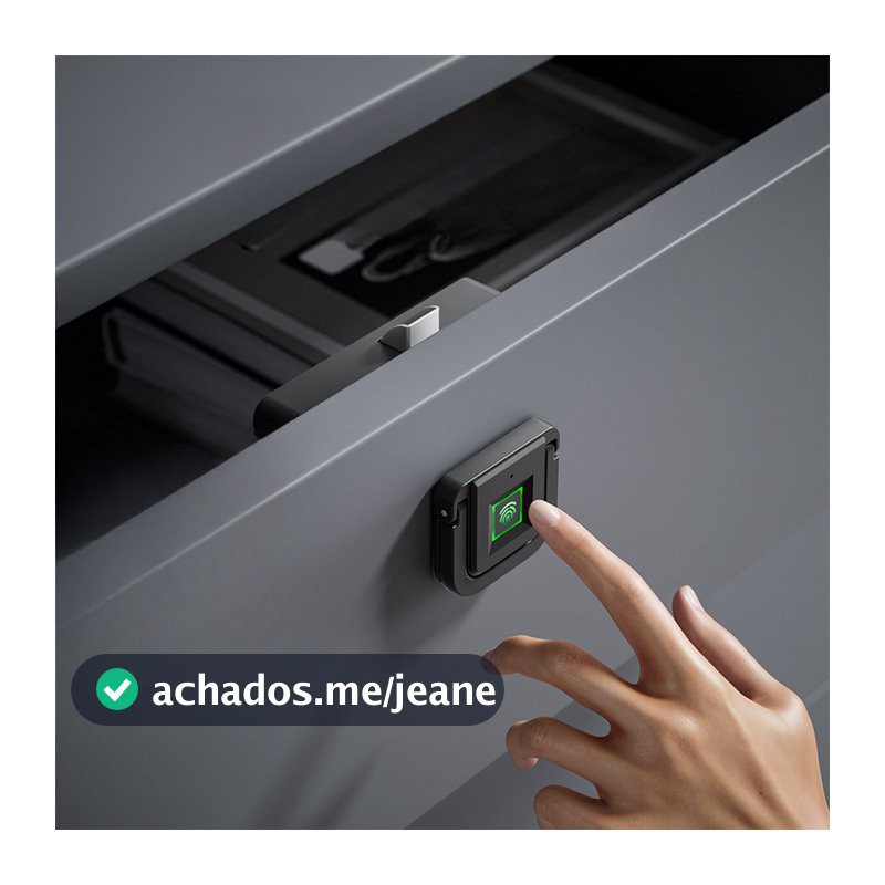 Fechadura Inteligente De Gaveta Com Impressão Digital – Eletrônica De Armário Para Casa , Escritório , Cabeceira