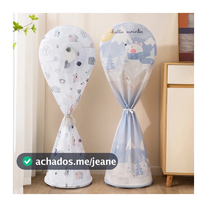 Capa de ventilador de chão lavável, à prova d'água, Anti-poeira, Vertical, redondo, capa protetora, armazenamento Univer