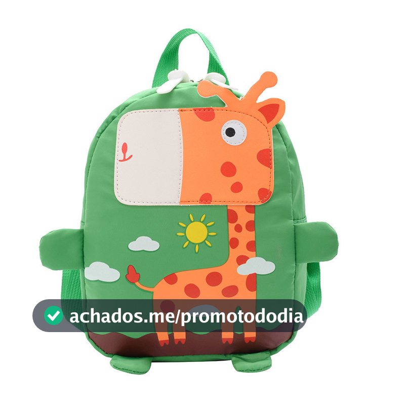 Mochila infantil girafa fofa mochila anti-perda jardim de infância