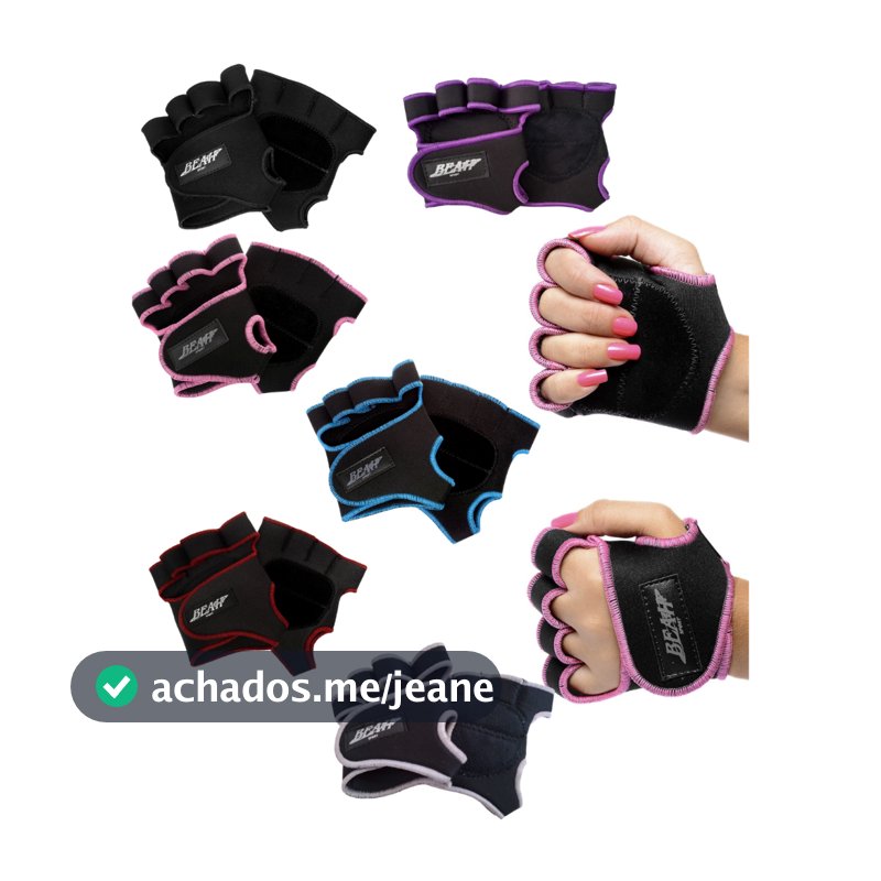 Luva Para Treino Academia CrossFit o Par Masculino/Feminino Lançamento
