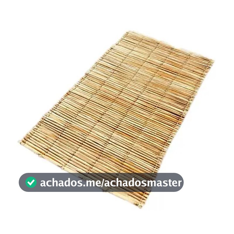 1,90x1,00 Esteira de Palha Artesanal | Natural, Decorativa, Ideal para Pergolado, Praia e Uso Religioso