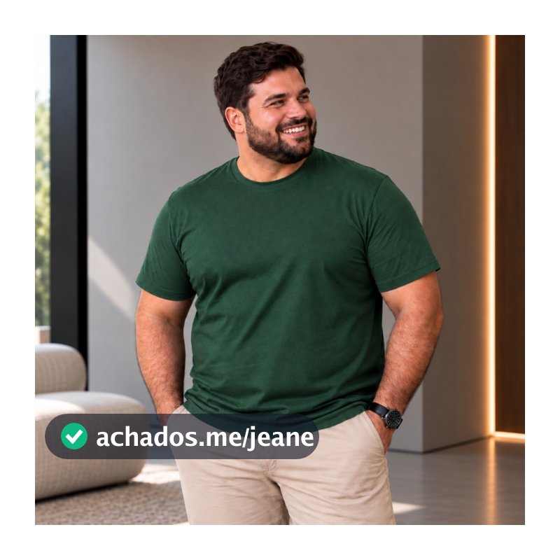 Camiseta Masculina Plus Size Básica Camisa Extra Grande Algodão