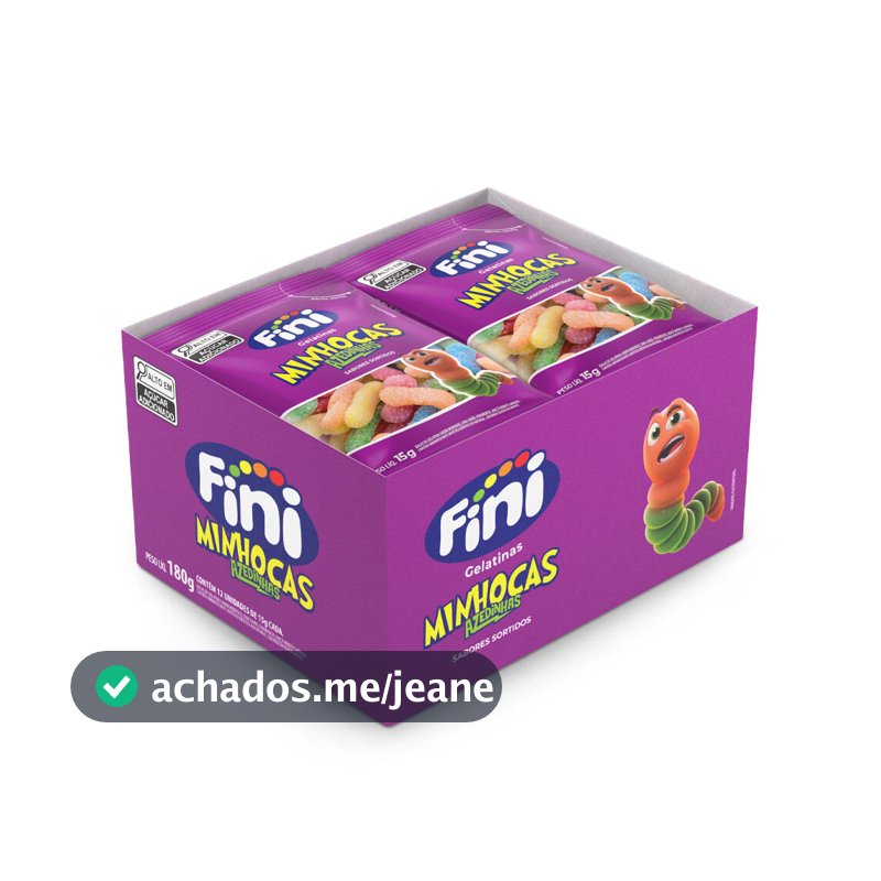 Fini Minhocas Citrica 12 unidades de 15g