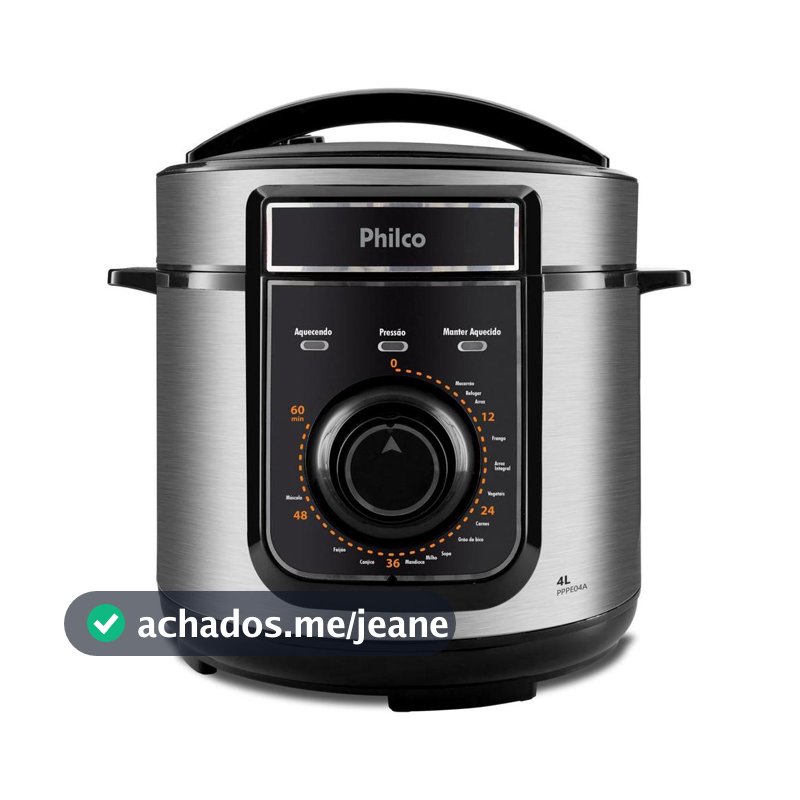 Panela de Pressão Elétrica Philco 4L 14 funções PPPE04A