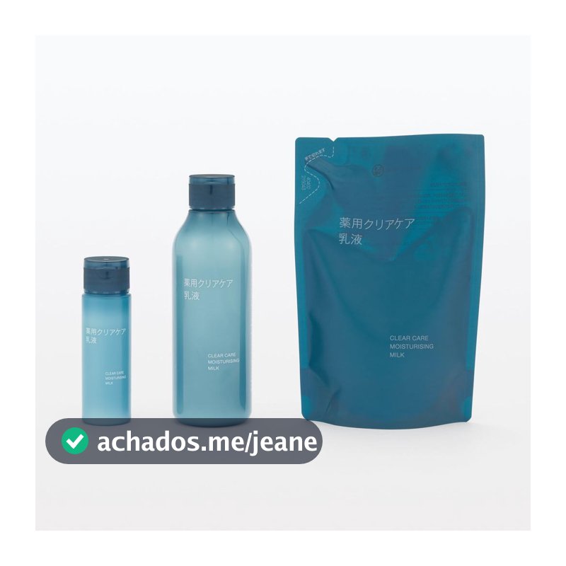 MUJI Medicated Clear Care Milk Emulsion Acne Blemish Pore Care Botanical Extracts Moisturizing Citrus Scent from Japan