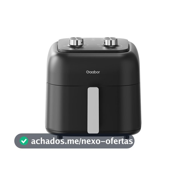 Air Fryer Gaabor Antique 6,5L, 1600W, AF-80M02A, Preto/Prata 127V