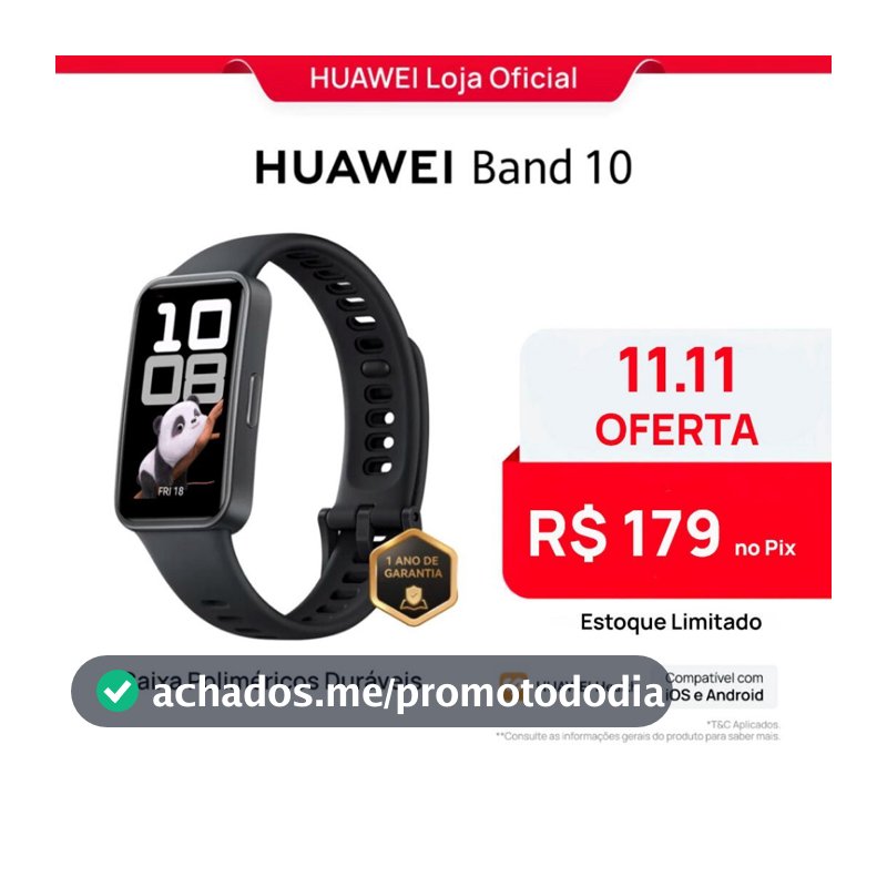 HUAWEI Band 10 | Relógio Smartchwatch | Análise do Sono em Nível Profissional