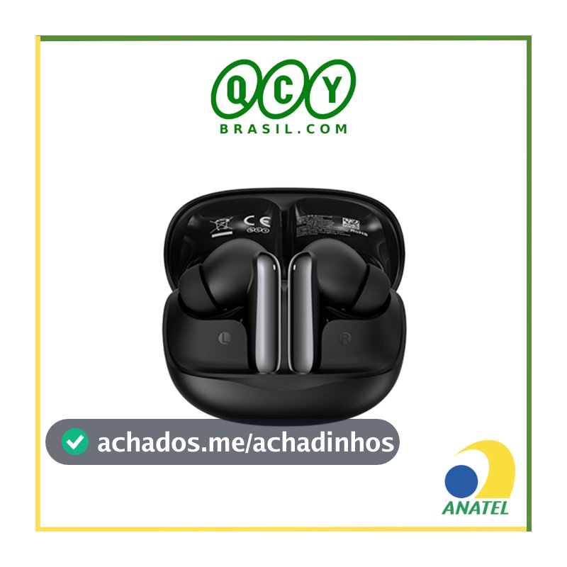 Fone de Ouvido QCY N50 ANC Melobuds Sem Fio , Bluetooth 5.4,  Modo Transparência, 28 Horas de Reprodução Contínua, IPX4