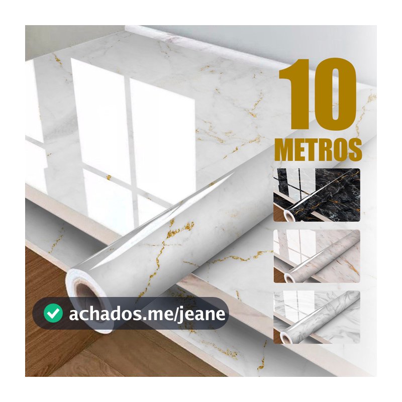 Papel de Parede Marmorizado Lavável  - Autocolante e Fácil de Aplicar, Sem Ferramentas