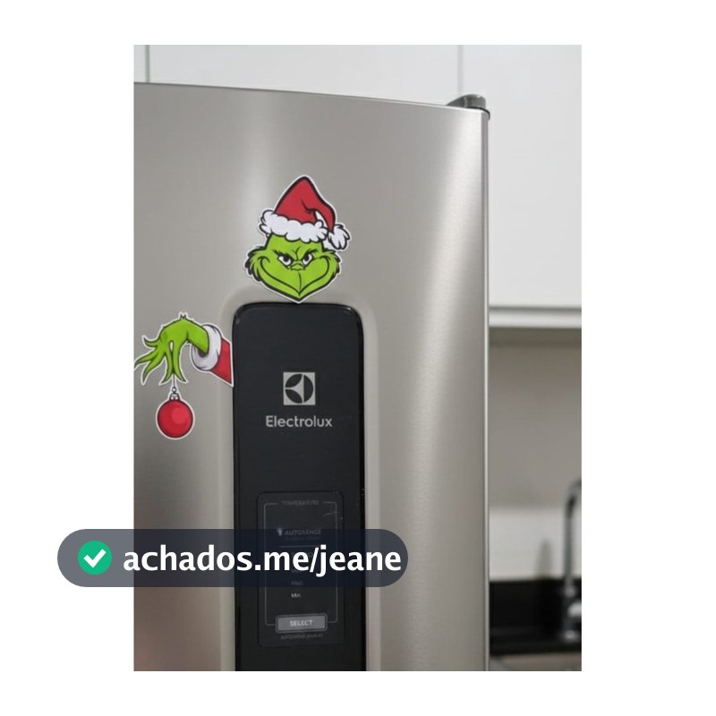 Imã de Geladeira Natal Grinch Papai Noel Decoração Divertida imã ou haste para computador decoração