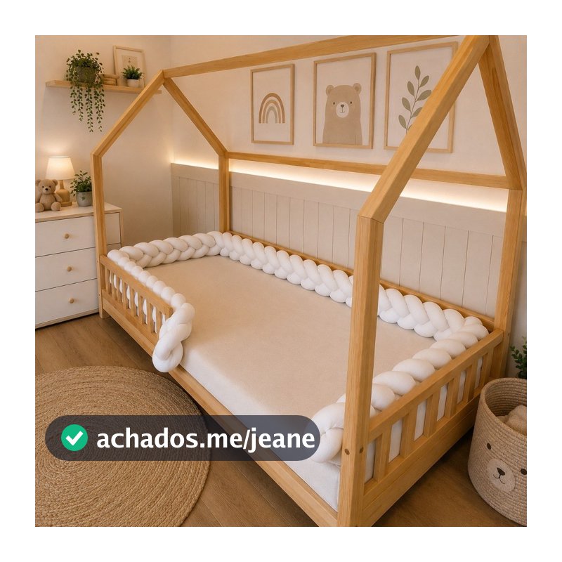 Trança para Lateral De Berço Avulsa 6,5/7,5 Metros Para Camas De Solteiro/Mini/Montessoriano/ Casal