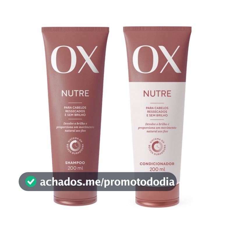 Kit OX Nutre Shampoo e Condicionador 200ml