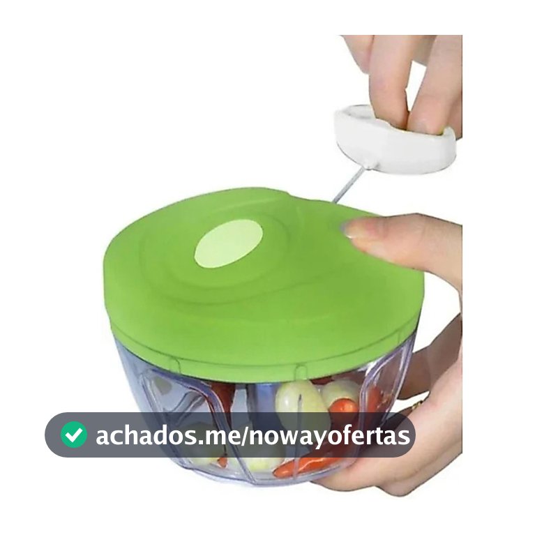 Mini Processador E Triturador De Alimentos Manual 3 Laminas 400ML1UNI
