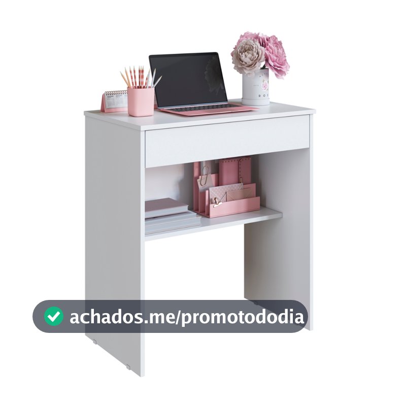 Escrivaninha Com Gaveta Computador Prateleira Quarto Home Office