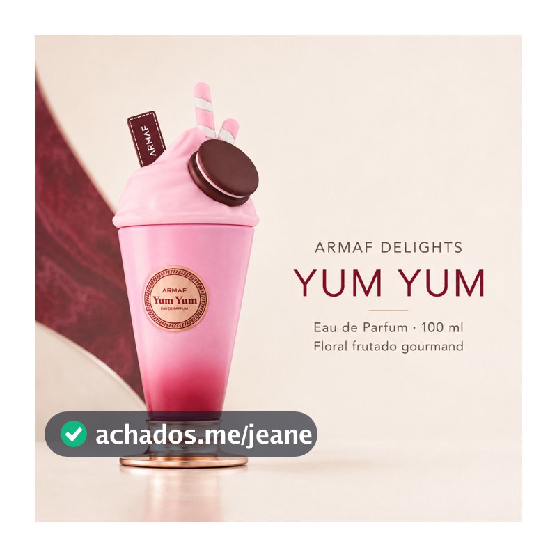 Perfume Árabe Feminino Yum Yum Milkshake Eau de Parfum 100ml， Torne-se uma mulher doce e encantadora