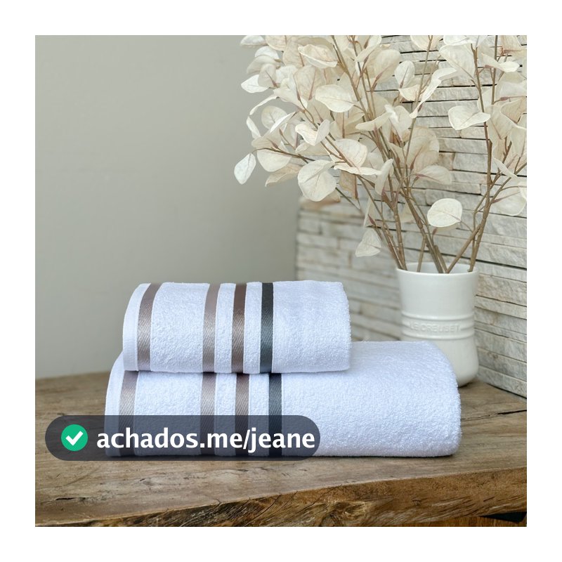 Kit Toalhas Paris Banhão Gigante 2 Peças 450g/m² 100% Algodão