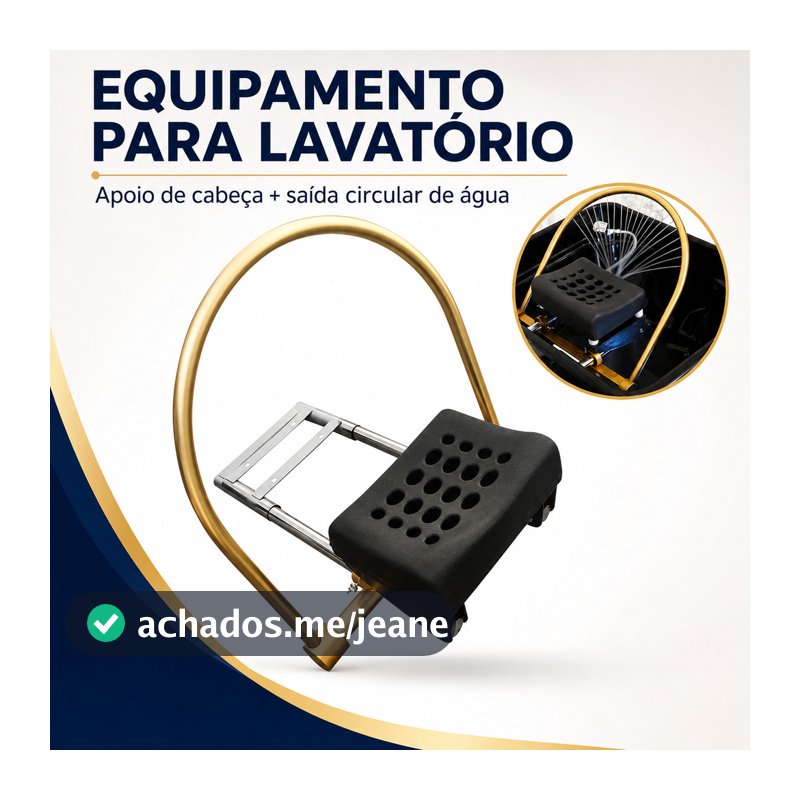 Equipamento para Lavatório com Almofada e Circulação de Água para Salão e Spa Confortável