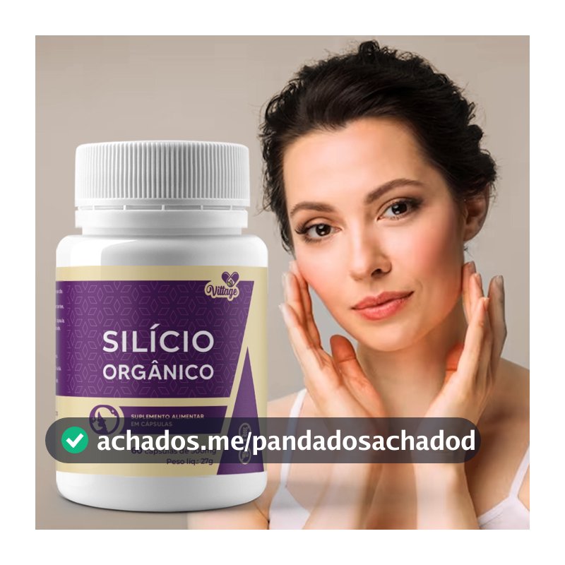 Silício Orgânico 60 cápsulas Beleza da pele e unhas VITTAGE