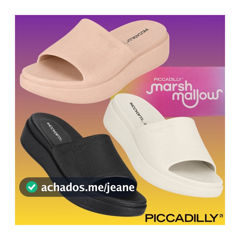 Chinelo Piccadilly Nuvem Marshmallow Slide Macio Original