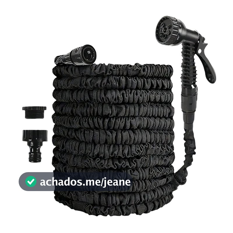 Mangueira Extensível Mágica 30m 7 Jatos Gatilho Jardim Irrigação Limpeza