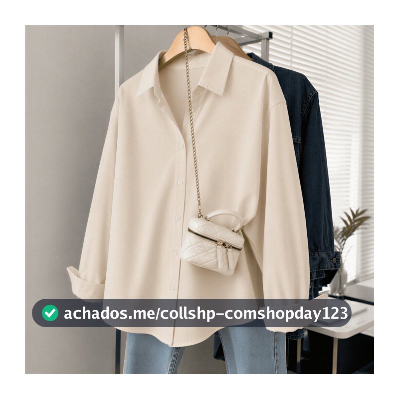 Camisa Social Feminina Crepinho Premium Manga Longa Blusa Feminina Elegante Gola Colarinho Trabalho Casual Chic