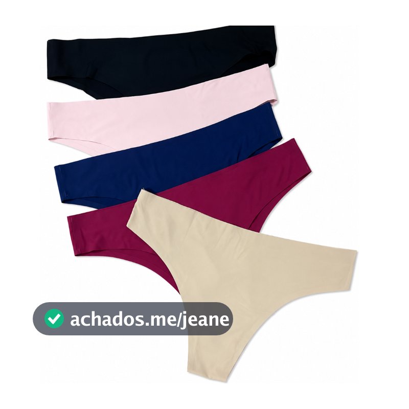 Kit Calcinhas Tanga Sem Costura Confortável Corte a Laser Não Marca