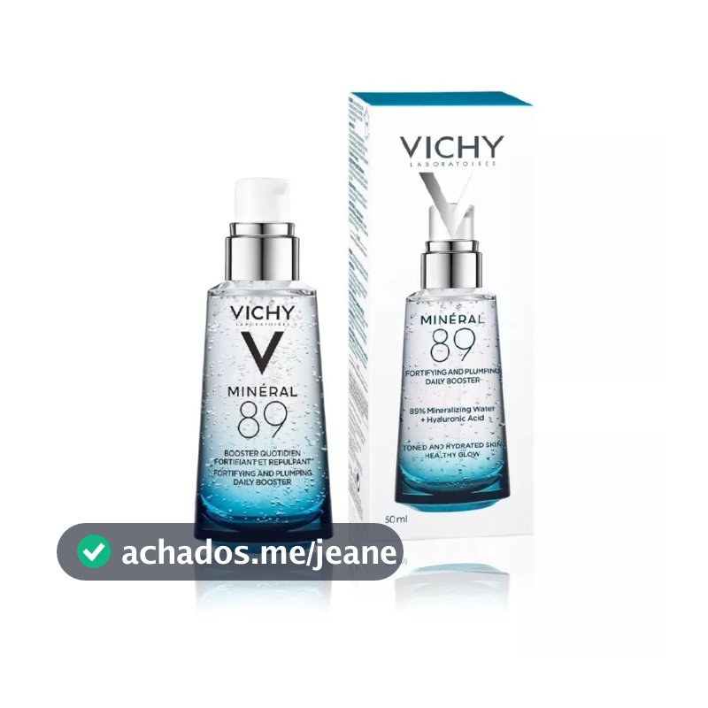 Vichy Minéral 89 Sérum Fortalecedor 50ml Hidratação Intensa Barreira Forte e Pele Sensível Água Termal Ácido Hialurônico