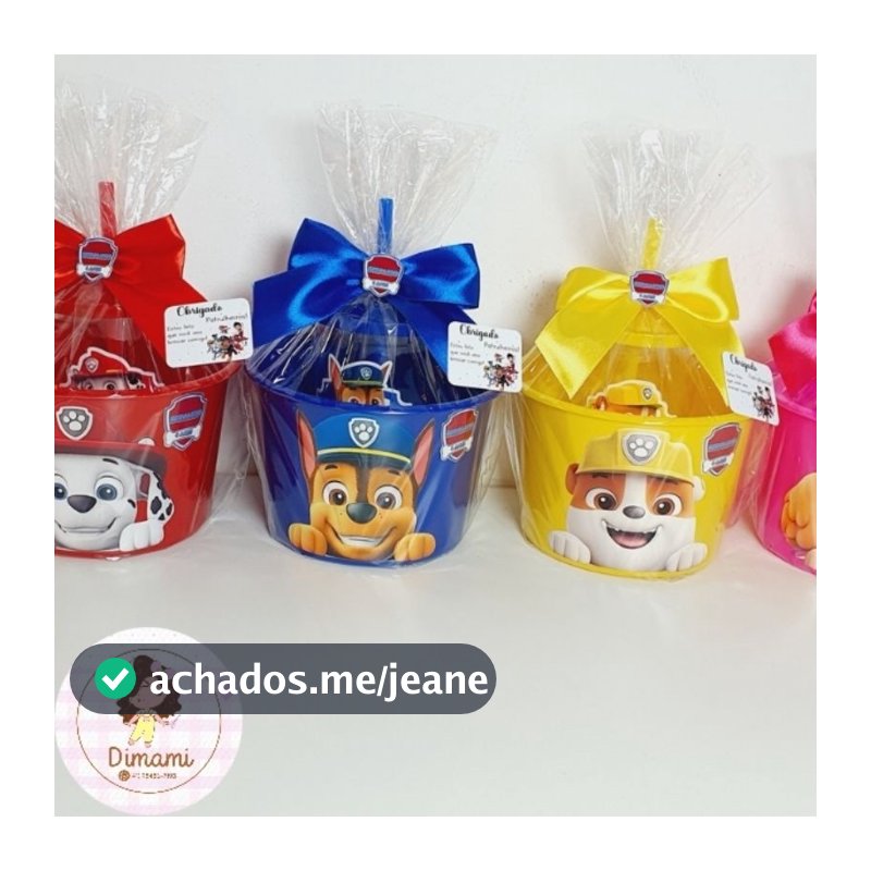 4 a 20 KIT cinema PREMUIM COMPLETO - Kit festa personalizado - CHASE - SKYE - Lembrancinha de festa