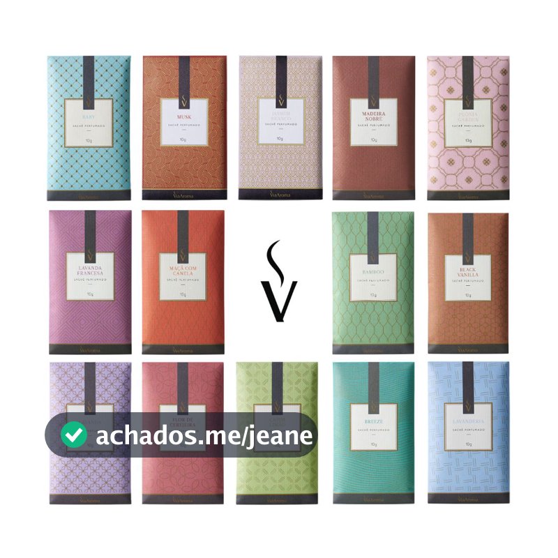 Sachê Perfumado Via Aroma 10g para Gavetas e Armários