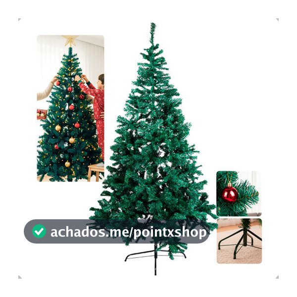 Arvore De Natal 2,10m 1100 Galhos Pinheiro Canadense Full