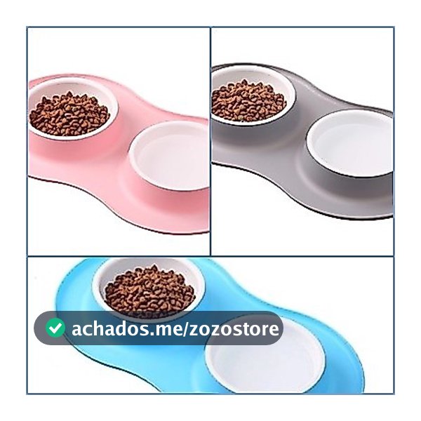 Comedouro E Bebedouro Duplo Em Silicone 200ml Para Pets - Perfeito Para Cães E Gatos, Mantenha Seu Pet Alimentado E Hidr