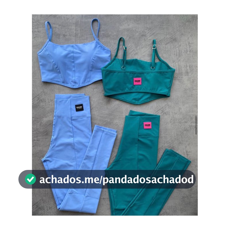 Conjunto Feminino Fitness Calca Legging Top Corsert Academia Poliamida Zero Transparência