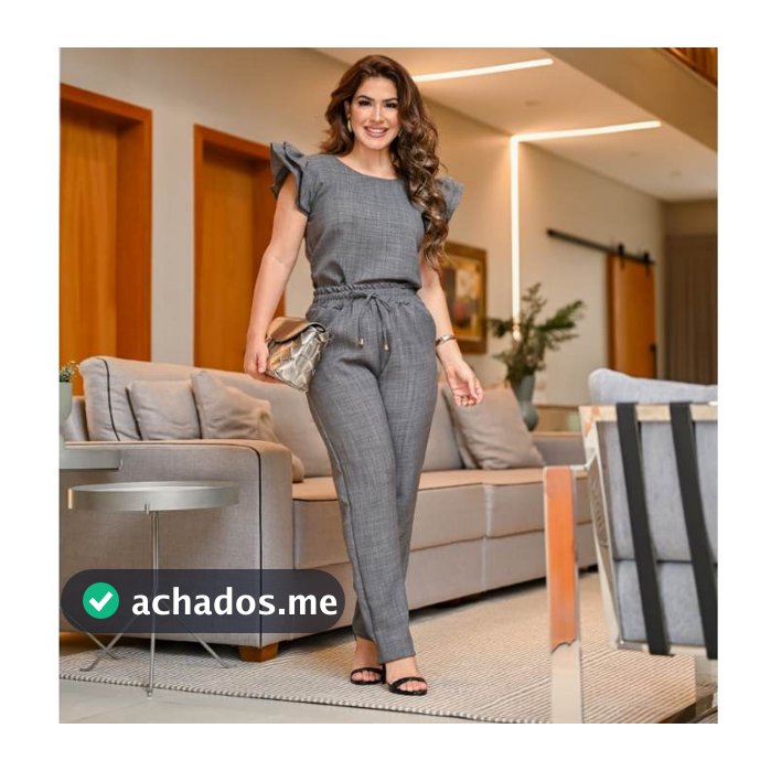 Conjunto Feminino Casual Sofisticado De Blusa Calça em Linho De Algodão Cores Verão 2023 Roupa Feminina Festa Uniforme Barata Promoção Oferta Exclusiva