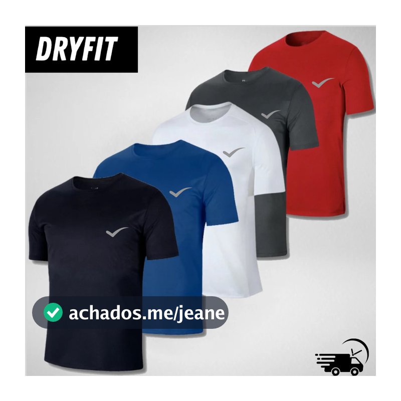 Camiseta Masculina Dry Fit Treino Blusa Academia  Conforto Leve Respirável Uv Atividade Física
