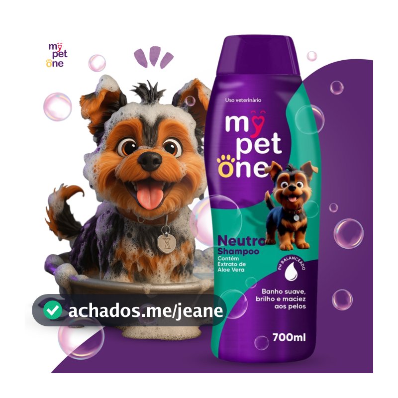 Shampoo Premium Neutro 700mL Cães e Gatos Mypetone